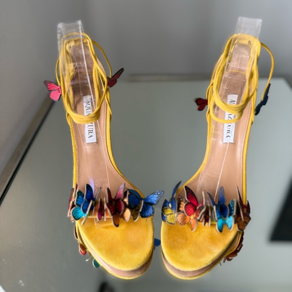 Aquazzura 105mm Papillon Sandals $995 38.5 - Picture 10 of 16